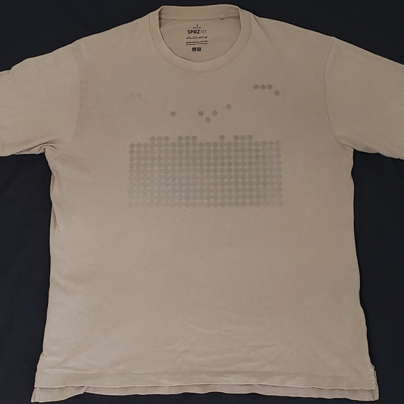 UNIQLO MoMA Special Edition SPRZ NY T-shirt Men's Brown Medium Relaxed FIT - Picture 1 of 8